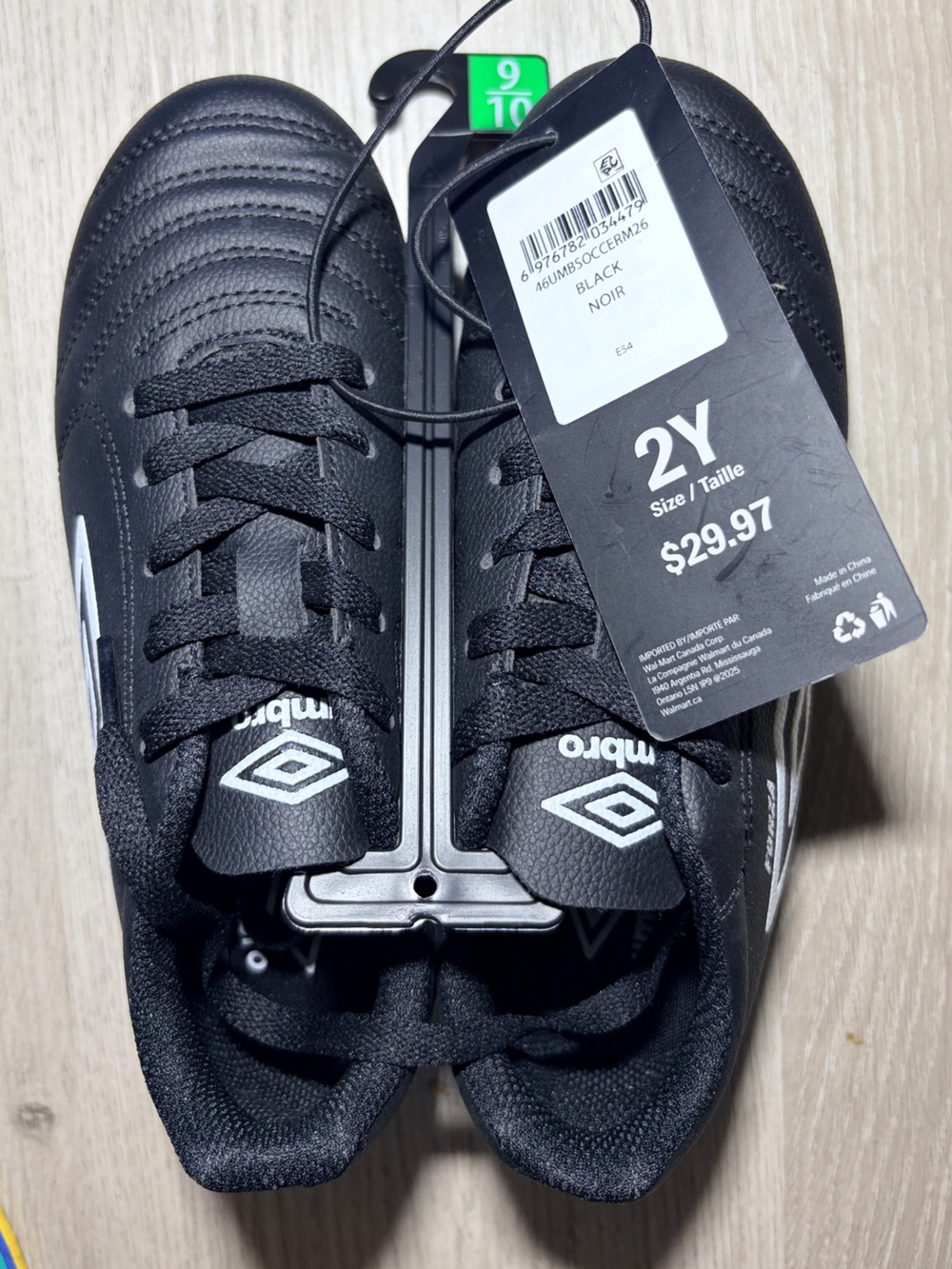 Umbro Classico XI FG Soccer Cleats Black White Kids 2Y